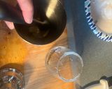 A picture of step 1 of Lemon drop martini style drink.