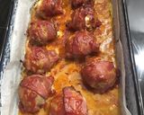 Sajttal töltött, baconnel körbetekert fasírt recept fázis 6 fotója