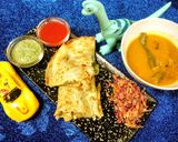 A picture of step 6 of Spicy masala cheese dosa🧀.