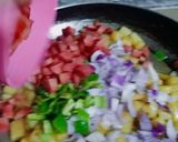 A picture of step 8 of Memon's Fusion Omelette.