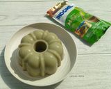 Foto langkah ke 6 dari resep Puding Matcha Biskuit.