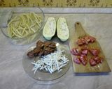 Töltött cukkini zöldbab ágyon recept fázis 5 fotója