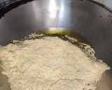 A picture of step 2 of Besan Burfi.