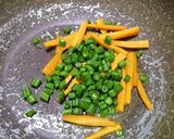 A picture of step 1 of Chinese platter(with wheat flour spring roll).