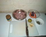 A picture of step 1 of Garlic rosemary chicken.