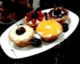 รูปขั้นตอนการทำที่ 7 ของ กล้วยหอมกราโนล่าคัพกับโยเกิร์ตและผลไม้ Banana Granola Cups With Yogurt And Fruits