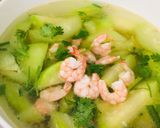 Hình bước làm 3 của món Canh dưa nấu tôm