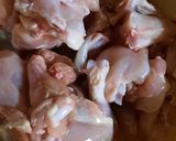 A picture of step 1 of Fried chilli chicken.
