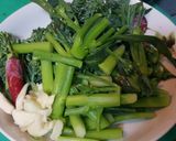 水炒青花筍的食譜步驟1照片