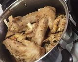 A picture of step 1 of Sunday Rice and stew.