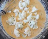 A picture of step 2 of Cauliflower fritters.