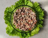 Foto del paso 5 de la receta: 🍚Ensalada de arroz atún y lentejas 🍚con mayonesa de ajo casera (segura 🔬) 🥚🧄🍋