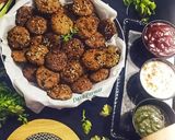 A picture of step 8 of Bajra Methi Achari Vada.