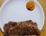A picture of step 4 of Ragi dosa.