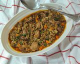 Foto del paso 7 de la receta: Lentejas con mollejas y caldo de pollo y verduras casero