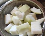 A picture of step 1 of SPICY HING LAUKI with COCONUT...