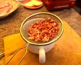 Sajttal és baconnel töltött karaj recept fázis 2 fotója