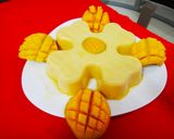 A picture of step 4 of Mango Custard.