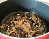 A picture of step 9 of Zafrani Pulao.