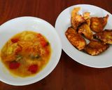 A picture of step 4 of Fried Fish Tarakihi with Sweet n Sour Sauce. 🐟 🌶 🤗🌷.