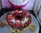 Une image de l'étape 5 de Gâteau coeur saint Valentin coeur mousse framboises.