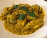 A picture of step 6 of Murgi’r aam kasundi - Chicken in mango mustard.
