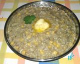 A picture of step 8 of Bajra Khichdi.