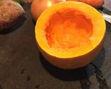 Foto del paso 1 de la receta: Zapallo coreanito relleno con verduras