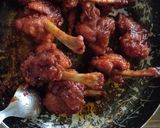A picture of step 3 of Schezwan lolipop chicken.