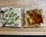 A picture of step 5 of Katsu sando.