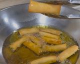 Gambar langkah 5 resipi Popia kentang kari ayam.