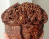 Foto langkah ke 28 dari resep Orange Peel Double Choco Sourdough Bread 74% (Open Bake Method).