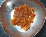 A picture of step 1 of Dahi Tikhari.