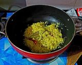 A picture of step 7 of Bashonti Pulao r Chicken Kosha.