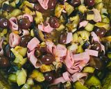 Foto del paso 2 de la receta: BERENJENAS, ACEITUNAS Y JAMÓN PARA ACOMPAÑAR PASTAS 🍆🍜🥓🍝🫒🍜