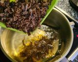A picture of step 3 of Bubur Sum Sum (Indonesian Sweet Coconut Rice Porridge).
