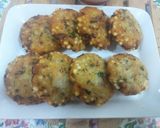 A picture of step 3 of Sabudana vada.