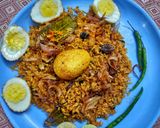 A picture of step 16 of Egg Biryani.