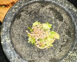 A picture of step 2 of Bitter Gourd (melon) Stuffed with Mince  Pork - Thai NO chillies :).