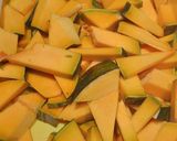 A picture of step 1 of Cheesy Pumpkin Chips.