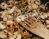 Stir fried mixed veg with black rice and prawns recipe step 4 photo