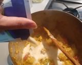 A picture of step 3 of Shahi Paneer with leftover paneer tikka.
