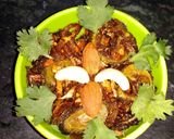 A picture of step 6 of Dry fruits karela.