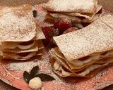 A picture of step 4 of Strawberry Crisps Mille-Feuille Style.