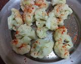 A picture of step 1 of Cauliflower fritters.