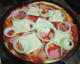 Foto langkah ke 5 dari resep Pizza no knead (tanpa ulen).