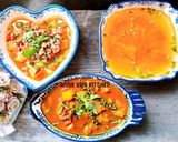 Hình bước làm 4 của món Mâm cơm toàn màu đỏ