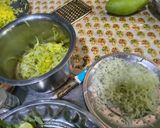 A picture of step 2 of Rice is Nice Mango and Amla Rice with side dish vegetable Avial.
