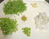 A picture of step 1 of Cauliflower Bajra Rotis - a sumptuous platter.