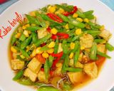 Foto langkah ke 3 dari resep Tumis buncis tahu dan jagung🍲.